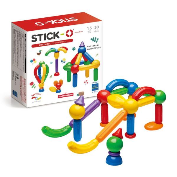 ボーネルンド スティック・オー (STICK-O) ベーシックセット 30ピース 1歳半頃 SO90...