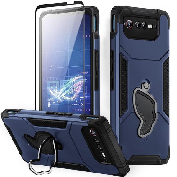 ROG Phone 6 ケース ROG Phone 6 Pro ケース 全身保護 頑丈なキックスタン...