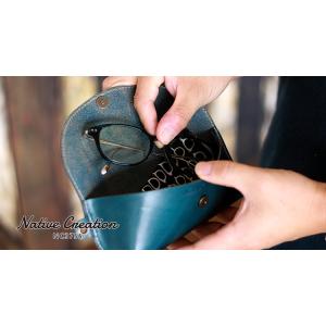 メガネケース 本革 栃木レザー メンズ レディ...の詳細画像3