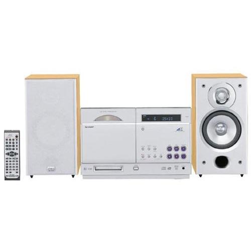 SHARP アウビィ SD-CX8-S MDコンポ (シルバー)(中古品)