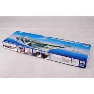 トランペッター 1/350 米海軍 空母 CV-14 タイコンデロガ プラモデル(中古品)