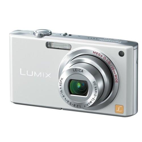 パナソニック デジタルカメラ LUMIX (ルミックス) シェルホワイト DMC-FX33(中古品)