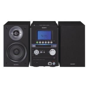 SONY MD搭載オールインワンコンポ CMT-M35WM B ブラック(中古品
