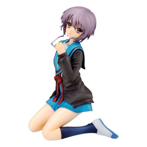 涼宮ハルヒの憂鬱 長門有希 制服ver. (1/8スケールPVC塗装済み完成品)(中古品)