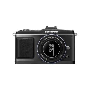 OLYMPUS マイクロ一眼 PEN E-P2 プレミアムキット ブラック E-P2プレミアム(中古品)