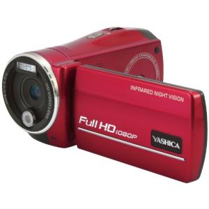 YASHICA ナイトビジョン搭載 フルハイビジョンカムコーダー ADV-518HD RD [(中古品)