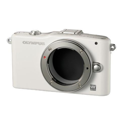 OLYMPUS ミラーレス一眼 PEN mini E-PM1 ボディ ホワイト E-PM1 BODY...