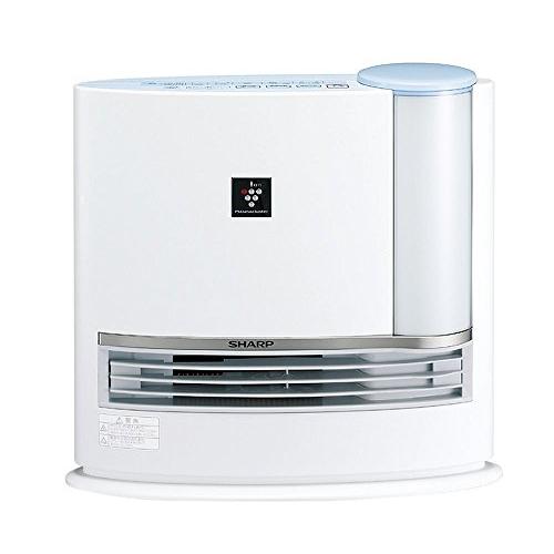 SHARP プラズマクラスター搭載加湿セラミックファンヒーター ブルー系 HX-A(中古品)