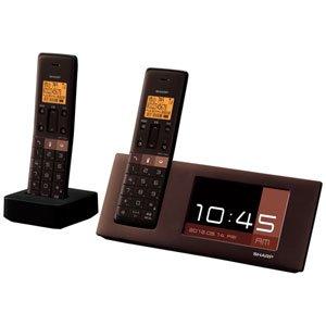シャープ 電話機 インテリアホン JD-4C2CW-T [ブラウン系](中古品)