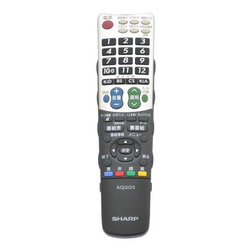 シャープ 液晶テレビ用リモコン RRMCGB047WJN1(0106380405)(中古品)
