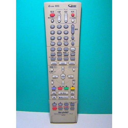 シャープ HDD・DVDリモコン GA374PA(中古品)
