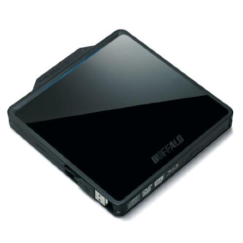 BUFFALO BDXL対応 USB2.0用ポータブルBlu-rayドライブ Wケーブル収納タイプ(...