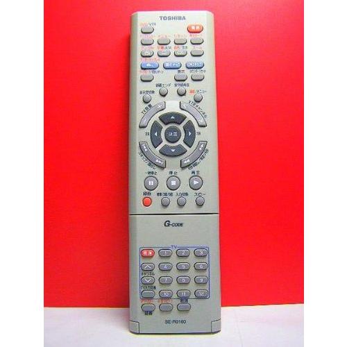 東芝 ビデオ・DVDリモコン SE-R0160(中古品)