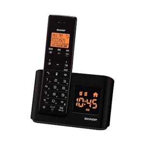 シャープ デジタルコードレス電話機 親機のみ 1.9GHz DECT準拠方式 ダークブラウ(中古品)