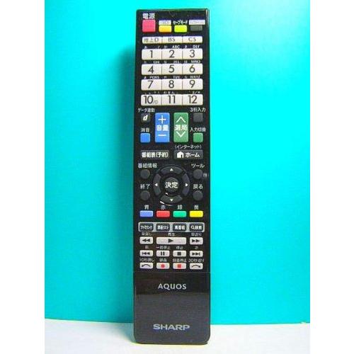 シャープ テレビリモコン GB080WJSA(中古品)
