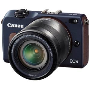 Canon ミラーレス一眼カメラ EOS M2 EF-M18-55 IS STM レンズキット (ベイブルー(中古品)｜natsumestore