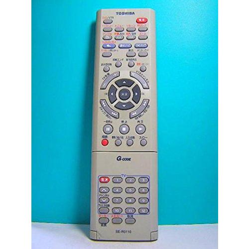 東芝 VTR・DVDリモコン SE-R0110(中古品)