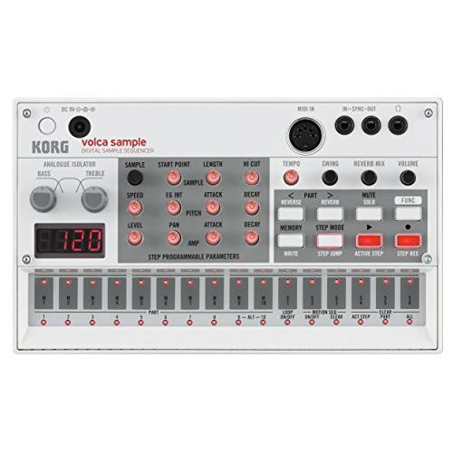 KORG デジタル サンプラー volca sample シンセサイザー 電池駆動 スピーカ(中古品...