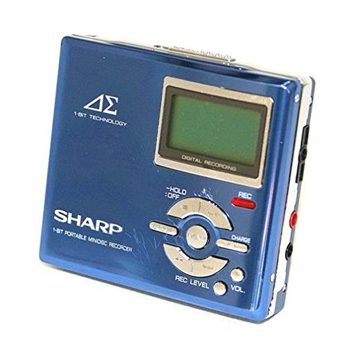 SHARP　シャープ　MD-DR7-A (ブルー)　MDレコーダー　MDLP対応　（MD録音再(中古...