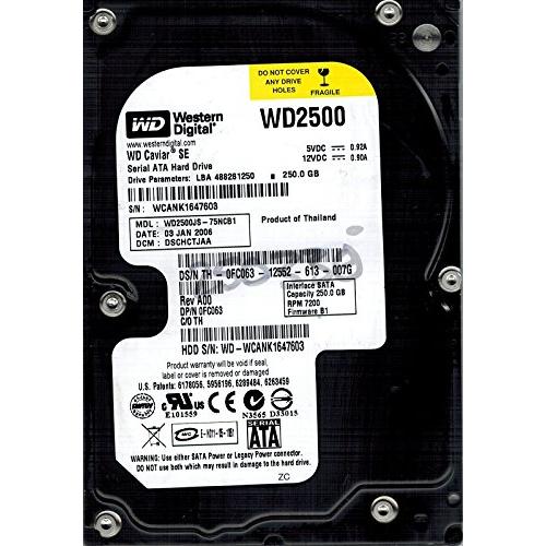wd2500js-75ncb1?Westernデジタル250?GB DCM : dschctjaa(...