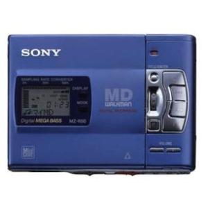 SONY　ソニー　MZ-R50-L ブルー　ポータブルMDレコーダー　（録音/再生兼用(中古品)