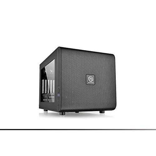 Thermaltake Core V21/Black/Win/SECC 水冷対応キューブPCケース ...