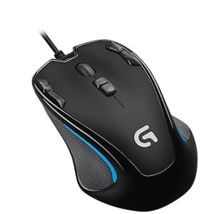 ゲーミングマウス ロジクール G300s プログラム可能ボタン 左右対称(中古品)