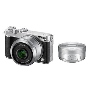 Nikon ミラーレス一眼 Nikon1 J5 ダブルレンズキット シルバー J5WLKSL(中古品...