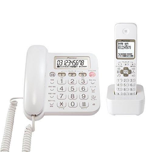 パイオニア TF-SA15S デジタルコードレス電話機 子機1台付き/迷惑電話対策 (中古品)