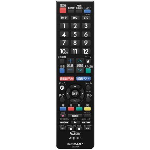 シャープ[SHARP]　シャープ液晶テレビ用リモコン＜ブラック系＞ 【01063805(中古品)