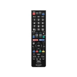 シャープ[SHARP]　シャープ液晶テレビ用リモコン＜ブラック系＞ 【01063805(中古品)