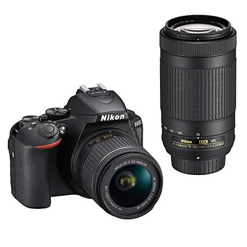 Nikon デジタル一眼レフカメラ D5600 ダブルズームキット ブラック D5600WZBK(中...