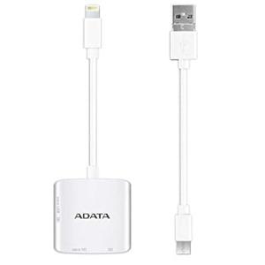ADATA 3WAY Lightning カードリーダー iOS Android Windows S...