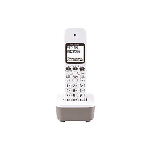 パイオニア デジタルコードレス留守番電話機用増設子機 ホワイト TFEK36W(中古品)