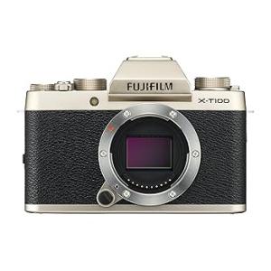 FUJIFILM ミラーレス一眼 X-T100シャンパンゴールド X-T100-G(中古品)