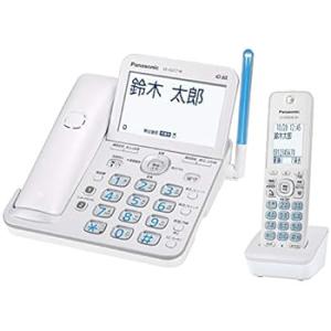 パナソニック コードレス電話機(子機1台付き)(パールホワイト) VE-GD77DL-W(中古品)