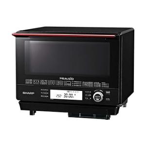 シャープ スチームオーブンレンジ ヘルシオ 30L コンベクション 2段調理 レッド (中古品)