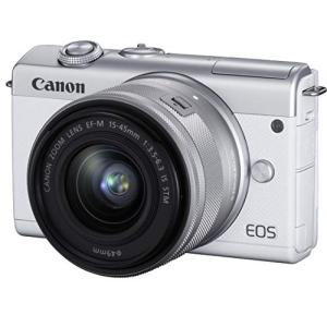 Canon ミラーレス一眼カメラ EOS M200 標準ズームキット ホワイト EOSM200W(中古品)