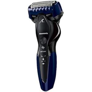 パナソニック メンズシェーバー ラムダッシュ 3枚刃 お風呂剃り可 青 ES-CST2T-A(中古品)