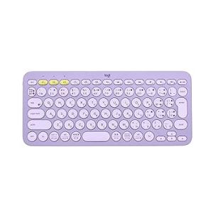 ロジクール ワイヤレスキーボード 無線 薄型 小型 K380LV ラベンダー Bluetooth (...