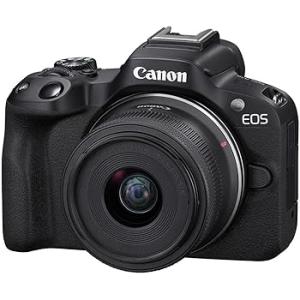 Canon ミラーレス一眼カメラ EOS R50 (ブラック) RF-S18-45mm F4.5-6.3はSTMレン(中古品)