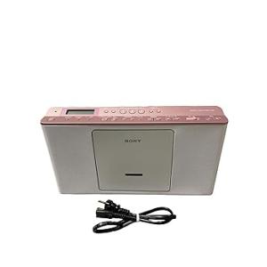 ソニー CDラジオ ZS-E80 : FM/AM/ワイドFM対応 語学学習用機能搭載 ピンク ZS-...