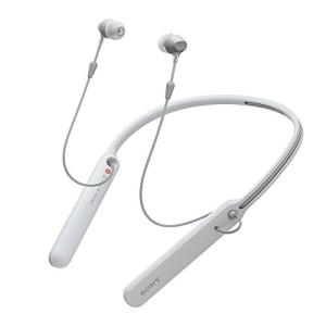 ソニー ワイヤレスイヤホン WI-C400 : Bluetooth対応 最大20時間連続再生 カナル型 マイク付き 2017年モデル ホワイト WI-