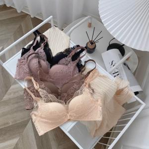【初夏の感謝 SALE】ブラジャー 002 フロントホックブラジャーショーツセット