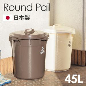ゴミ箱 45リットル 45L 蓋付き 丸形 日本...の商品画像