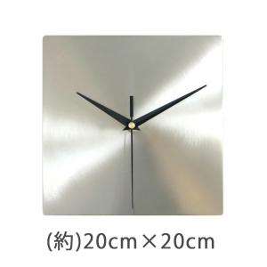壁掛け時計 おしゃれ ステンレス 正方形 静音...の詳細画像2