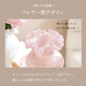 花瓶 花びん フラワーベース ガラス 生花 ド...の詳細画像2