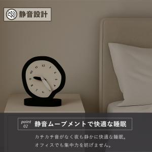 置き時計 時計 卓上 静音 かわいい アナログ...の詳細画像2