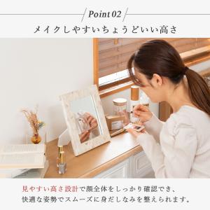 ミラー 卓上ミラー 卓上鏡 鏡 コンパクト デ...の詳細画像3