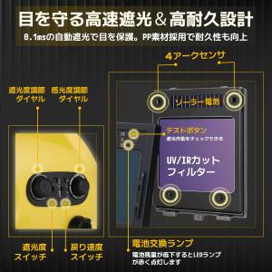 GKE 自動遮光溶接面 0.0003秒 高速自...の詳細画像2